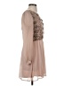 Pins and Needles 100% Polyester Hearts Tan Cocktail Dress Size 2 - photo 4
