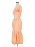 Sim & Sam 100% Cotton Checkered-gingham Orange Cocktail Dress Size S - photo 5