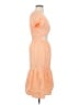 Sim & Sam 100% Cotton Checkered-gingham Orange Cocktail Dress Size S - photo 4