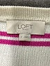 Ann Taylor LOFT Outlet 100% Cotton Stripes Ivory Pullover Sweater Size L - photo 7