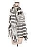 Timing 100% Polyester Stripes Silver Long Sleeve Blouse Size L - photo 4