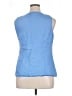 Allison Taylor 100% Linen Blue Sleeveless Blouse Size XL - photo 2