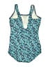 Lands' End Tweed Blue One Piece Swimsuit Size 40DDD - photo 2