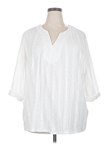 Nic + Zoe 3/4 Sleeve Blouse (view 1)