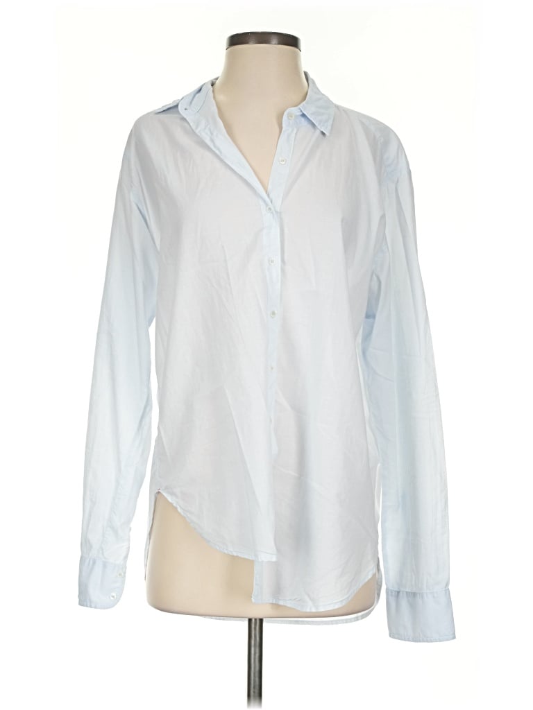 Pre-owned Xirena Long Sleeve Button Down Shirt In Blue