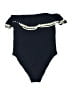J.Crew Chevron-herringbone Blue One Piece Swimsuit Size 4 - photo 2