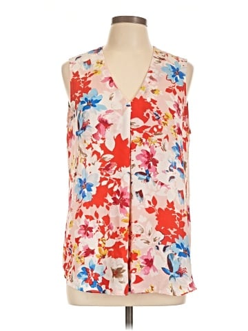 Rose + Olive Sleeveless Blouse (view 1)