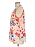 Rose + Olive Floral Ivory Sleeveless Blouse Size L - photo 5