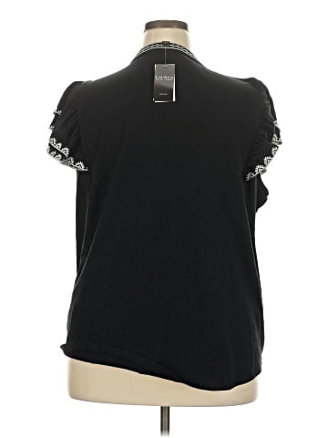 Lauren by Ralph Lauren Short Sleeve Blouse (view 2)