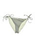 H&M Stripes Ivory Swimsuit Bottoms Size 4 - photo 1