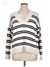 a.n.a. A New Approach Stripes White Pullover Sweater Size XL - photo 1