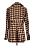 Joan Rivers Houndstooth Brown Coat Size XS - photo 2