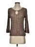 St. John Sport Metallic Brown Pullover Sweater Size S - photo 1