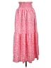 Unbranded 100% Polyester Floral Pink Casual Skirt Size L - photo 1