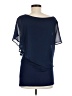 Seraphine 100% Polyester Blue 3/4 Sleeve Top Size 8 Maternity - photo 2