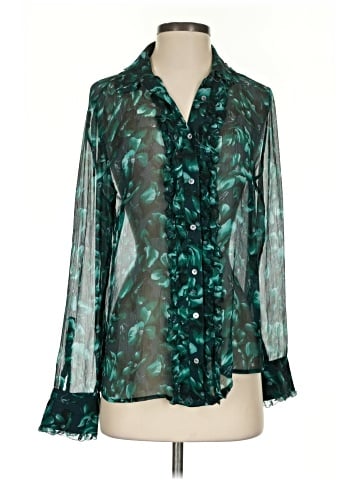 J.Crew Collection Long Sleeve Silk Top (view 1)