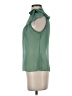 Lily White 100% Polyester Green Sleeveless Blouse Size S - photo 5
