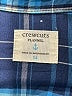Crewcuts 100% Cotton Plaid Blue Long Sleeve Button-Down Shirt Size 14 - photo 3