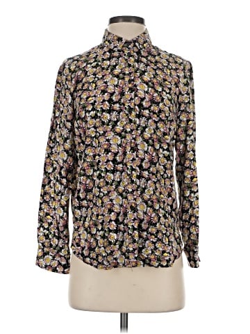 Topshop Long Sleeve Blouse (view 1)