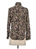 Topshop Floral Black Long Sleeve Blouse Size 4 - photo 2