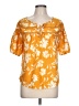 Adrienne Vittadini Orange Short Sleeve Blouse Size L - photo 1