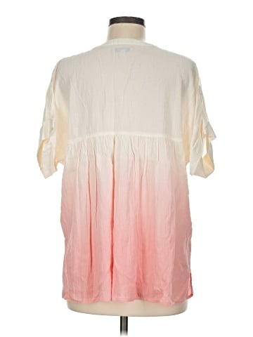 Madewell Dip-Dye Lakeline Popover Shirt in Stripe (view 2)