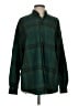 Unbranded 100% Cotton Plaid Green Long Sleeve Button-Down Shirt Size P (petite) - photo 1