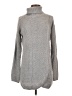 Hannah 100% Acrylic Houndstooth Gray Turtleneck Sweater Size S - photo 1