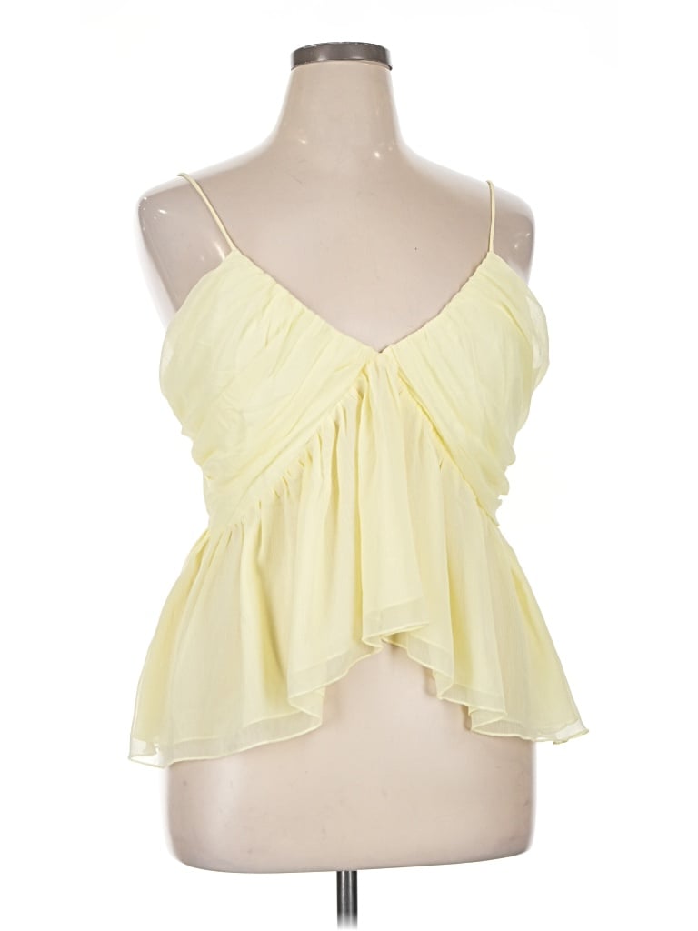Abercrombie & Fitch Tank Top Yellow Strapless Neckline Tops