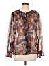 Sam Edelman 100% Polyester Orange Long Sleeve Blouse Size L - photo 1