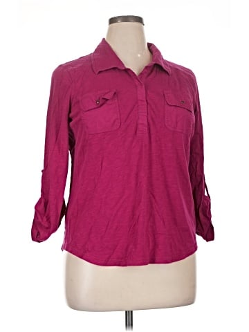 Eddie Bauer 3/4 Sleeve Button-Down Shirt (view 1)