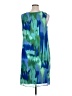 Catherines 100% Polyester Tie-dye Blue Casual Dress Size 0X - photo 2