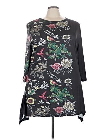 Lily by Firmiana 3/4 Sleeve Blouse (view 1)