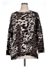 Amaryllis Animal Print Brown Pullover Sweater Size XL - photo 1