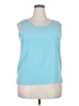 Liz Baker 100% Polyester Blue Sleeveless Top Size 18 - photo 1