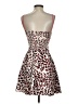 Parker 100% Silk Animal Print Red Cocktail Dress Size M - photo 2