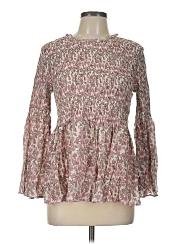 Rose + Olive Long Sleeve Blouse (view 1)