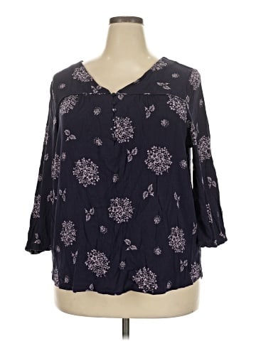 Skies Are Blue 3/4 Sleeve Blouse (view 1)