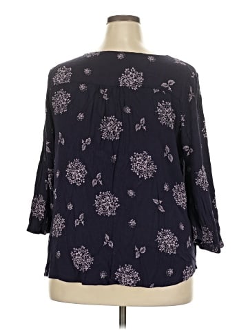 Skies Are Blue 3/4 Sleeve Blouse (view 2)
