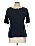 Talbots 100% Pima Cotton Blue Short Sleeve Top Size Lg Petite - photo 1