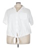 Caffé Marrakesh White 3/4 Sleeve Button-Down Shirt Size 3X - photo 1