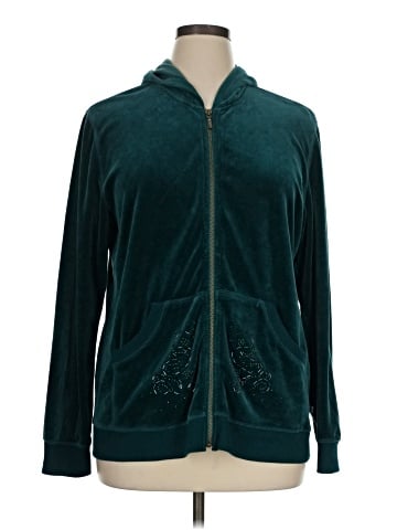 Zenergy by Chico's Zip Up Hoodie (view 1)