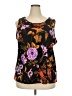 IMAN Black Sleeveless Blouse Size 2X - photo 1