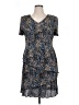North Style 100% Polyester Animal Print Blue Cocktail Dress Size 14 - photo 1