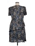 North Style 100% Polyester Animal Print Blue Cocktail Dress Size 14 - photo 2