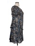 North Style 100% Polyester Animal Print Blue Cocktail Dress Size 14 - photo 4