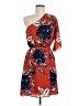 DR2 100% Polyester Print Orange Casual Dress Size M - photo 1