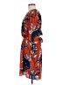 DR2 100% Polyester Print Orange Casual Dress Size M - photo 5