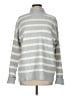 Ann Taylor LOFT Stripes Gray Pullover Sweater Size M - photo 1