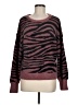 Express Animal Print Burgundy Pullover Sweater Size M - photo 1